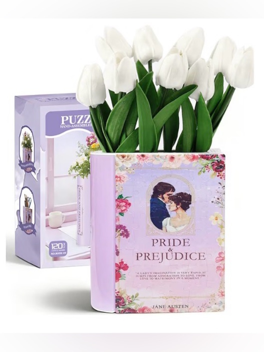 3D Puzzle Book Vase-Pride & Prejudice 120pcs
